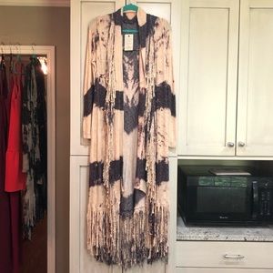 T Party Fringe Cardigan